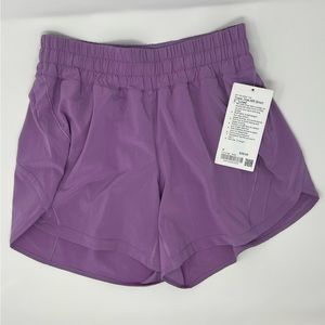 NWT Lululemon Track That MR Short 5”. Dusty Lavender. Size 8.